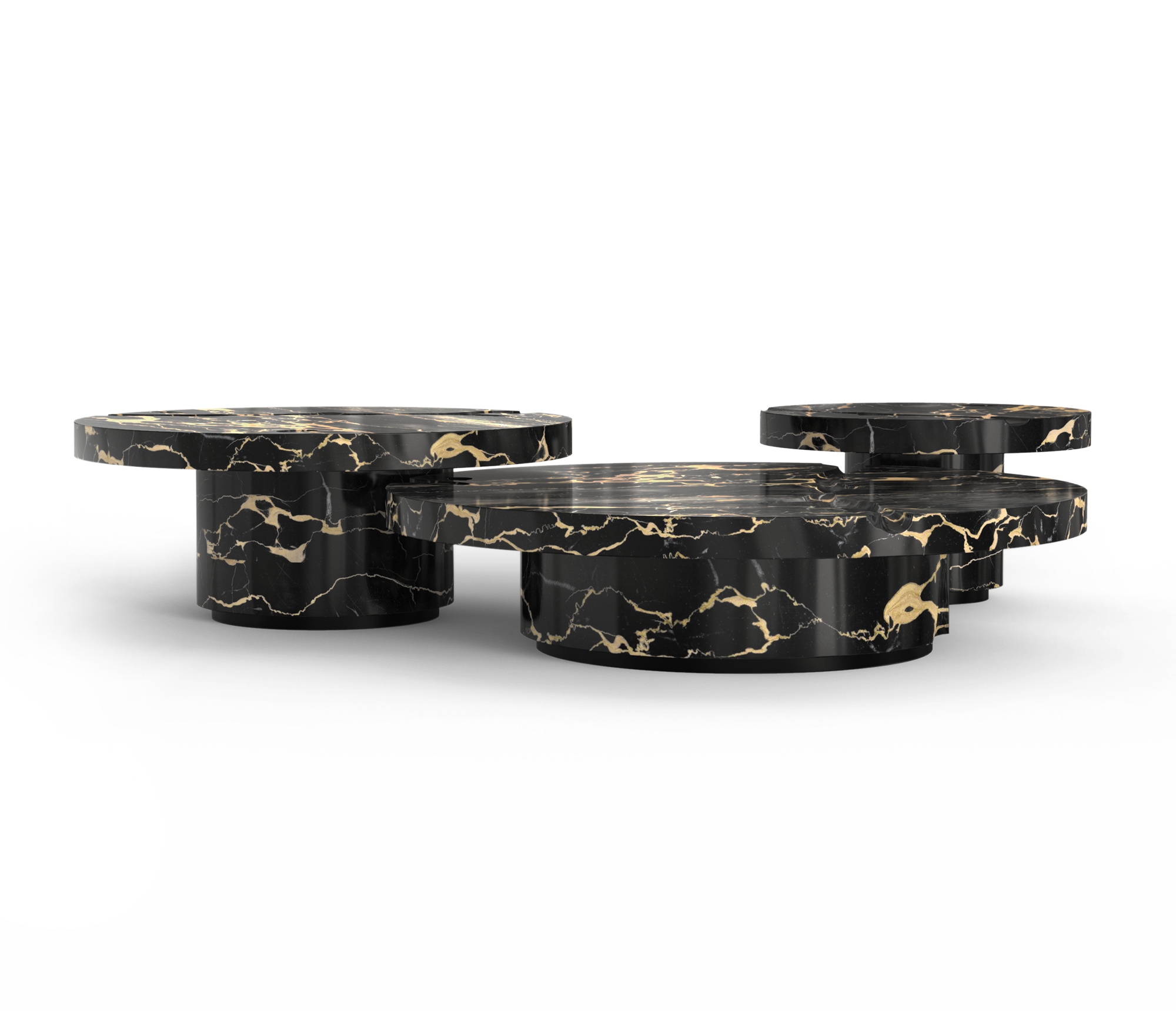 Центральный стол Dominion Portoro Marble, комплект из 3 предметов