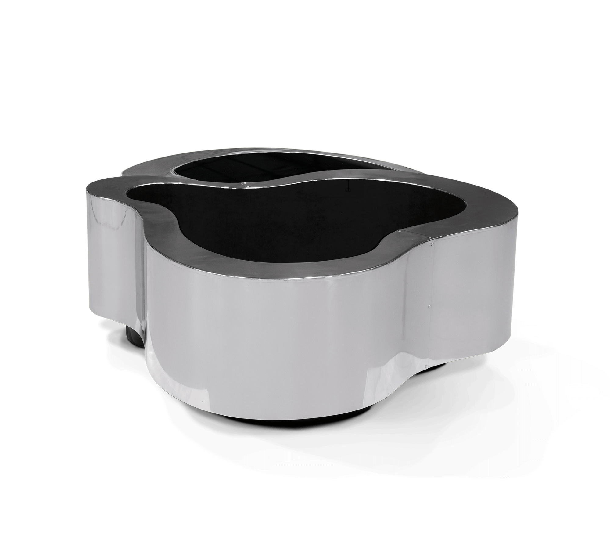Набор журнальных столов Crest Polished Stainless Steel | Конфигурация: Big