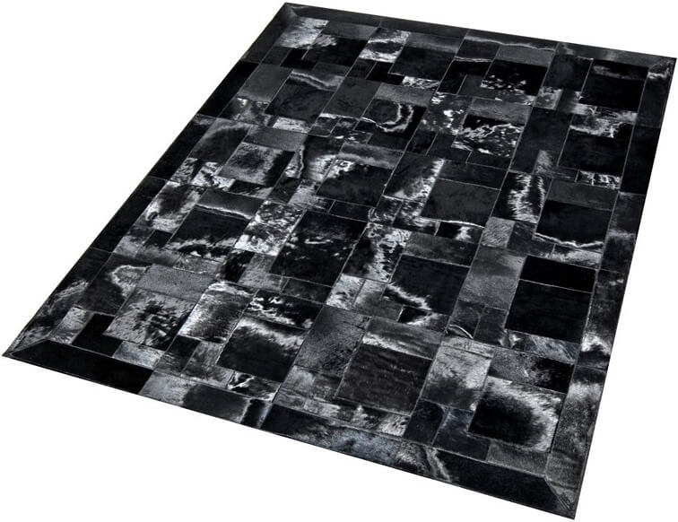 Сиыр терісінен кілем Puzzle col.2 | Өлшемі: 220 x 220 см