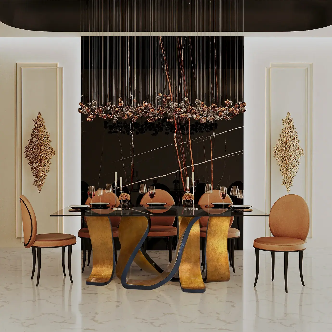 Обеденный стул с тканевой спинкой Mistral