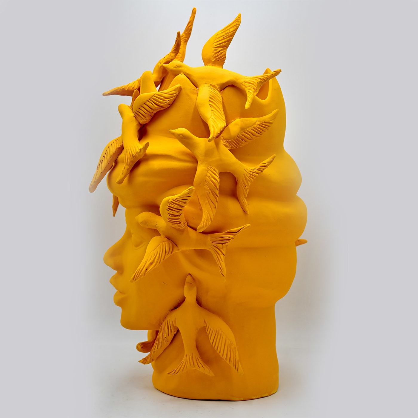 Скульптура оранжевая Moor's Head