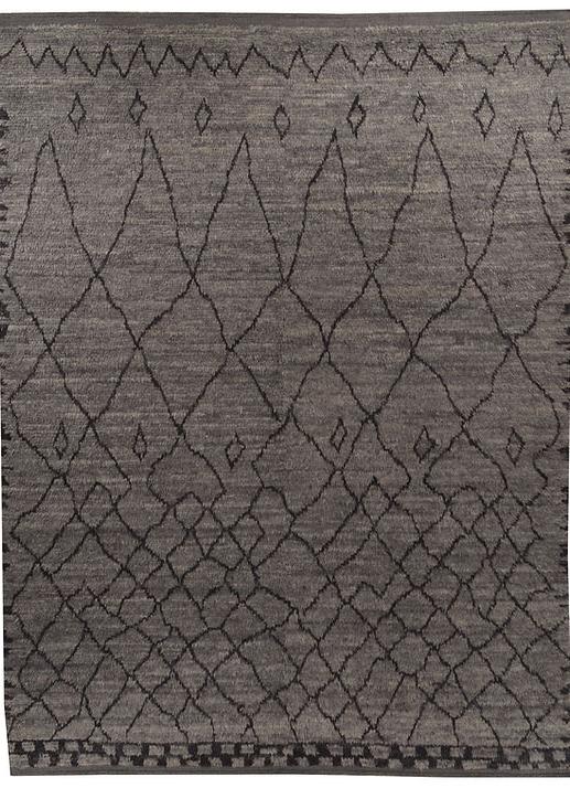 Коричневый ковер с высоким ворсом Berber