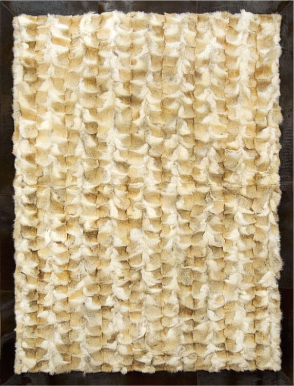 Ковер меховой Wolf Yellow 820 | Размер: 210 x 210 см