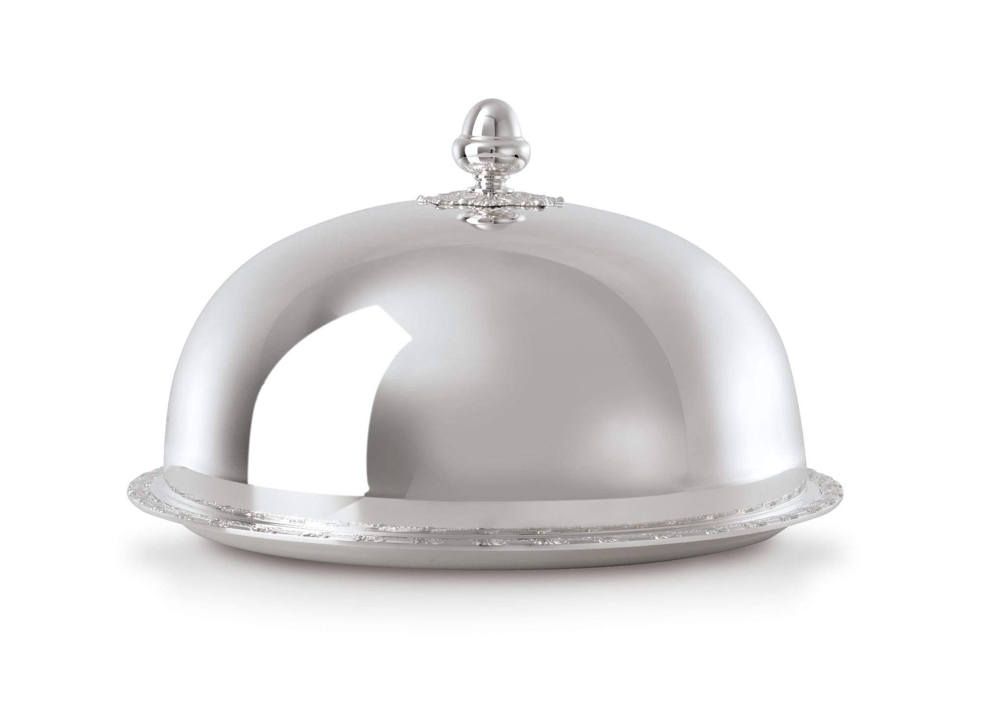 Тарелка сервировочная с крышкой Royal Silver Serving Plate | Размер: Ø 30 см