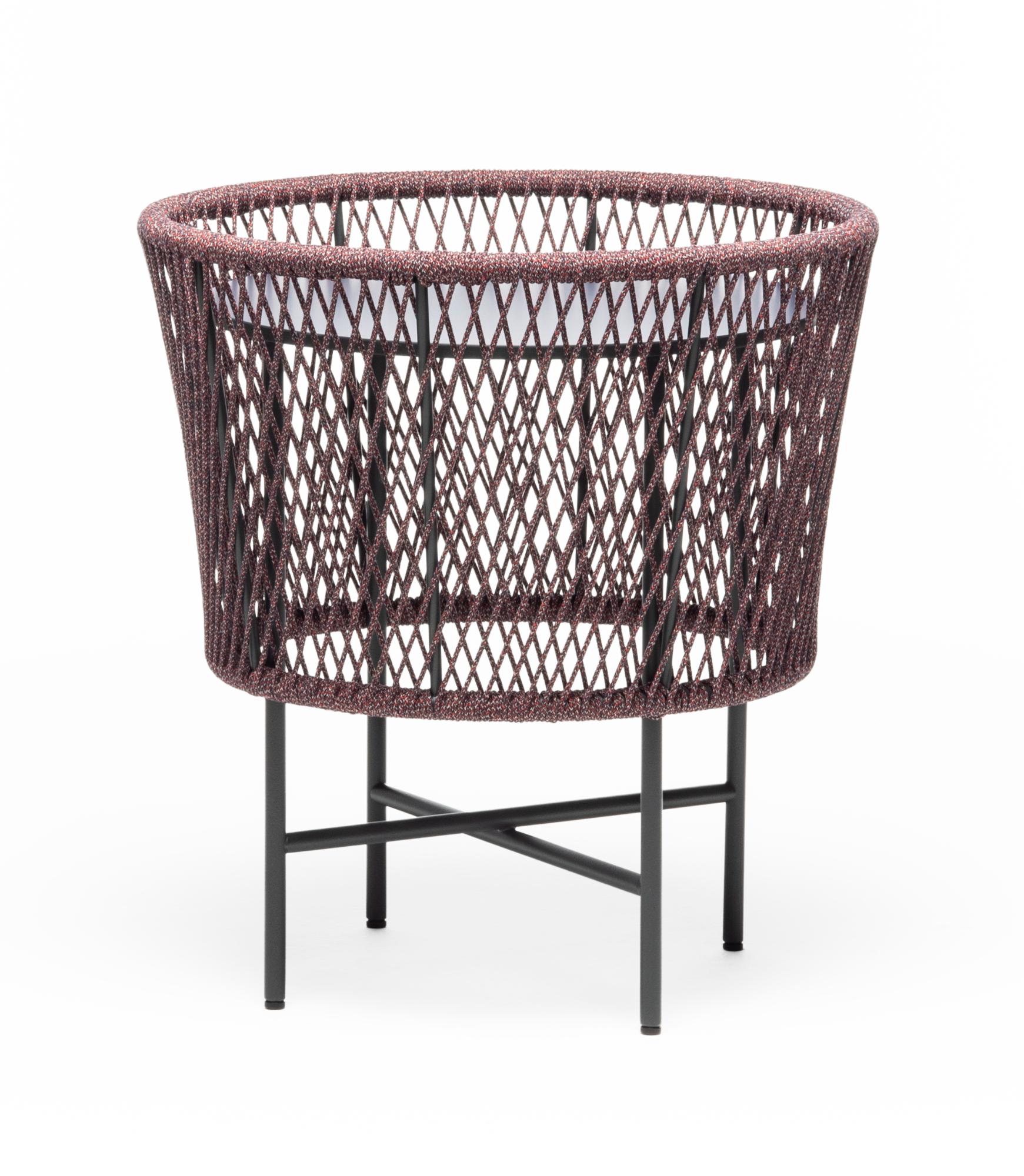 Көк-қызыл дөңгелек сыртқы журнал үстелі Tamburo SM