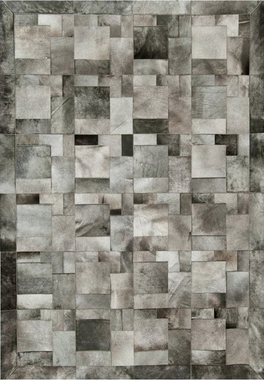 Ковер из коровьей шкуры Puzzle col.10 | Размер: 180 x 300 см