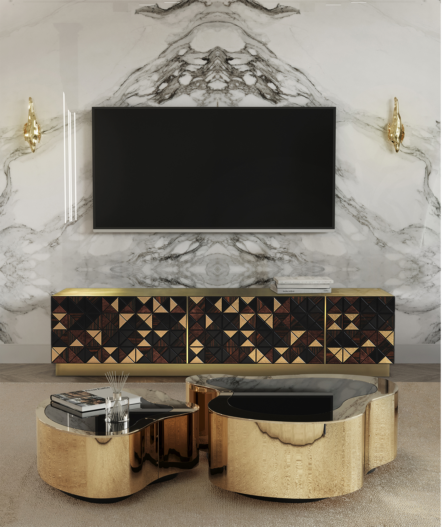 ТВ-тумба Mosaic Walnut