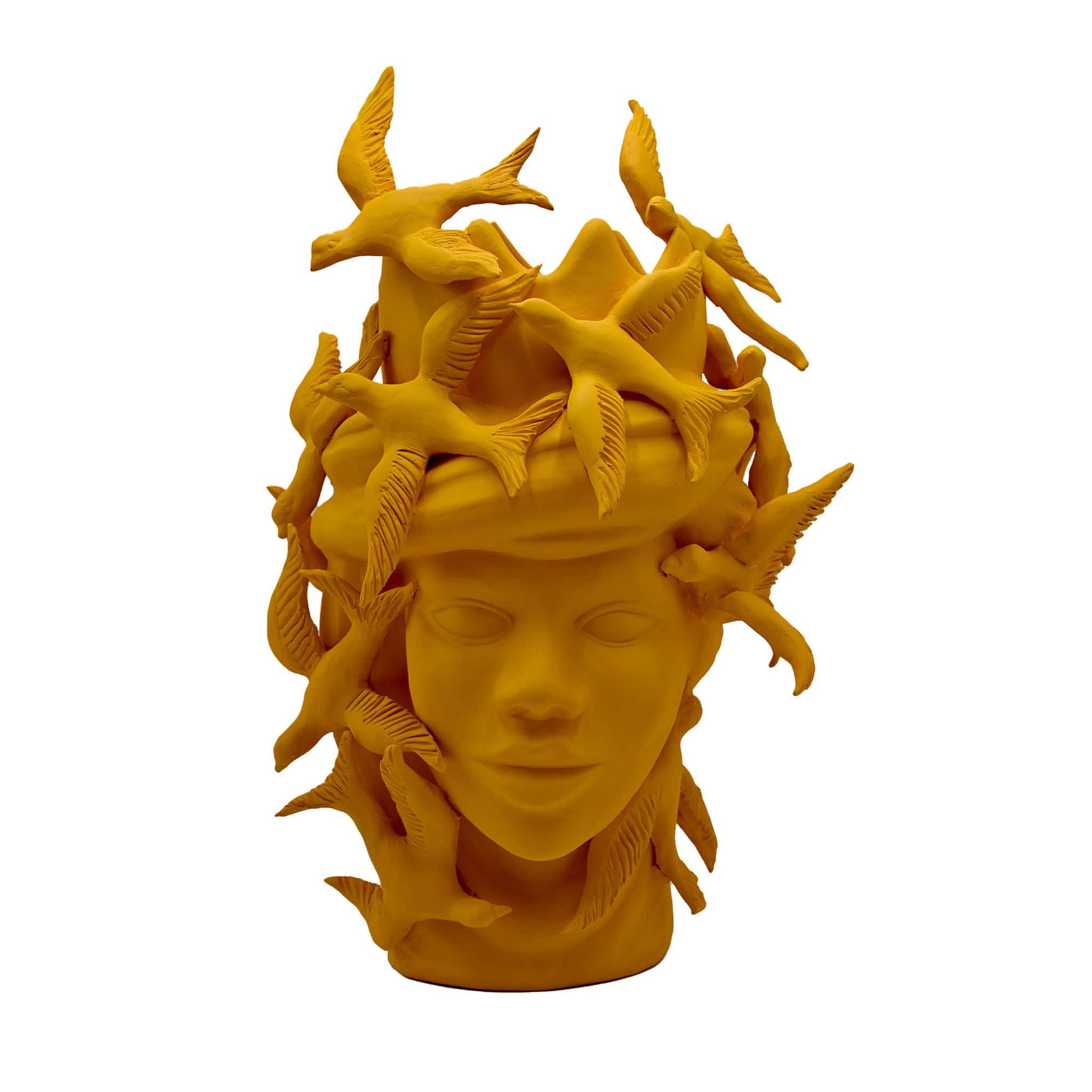 Скульптура оранжевая Moor's Head