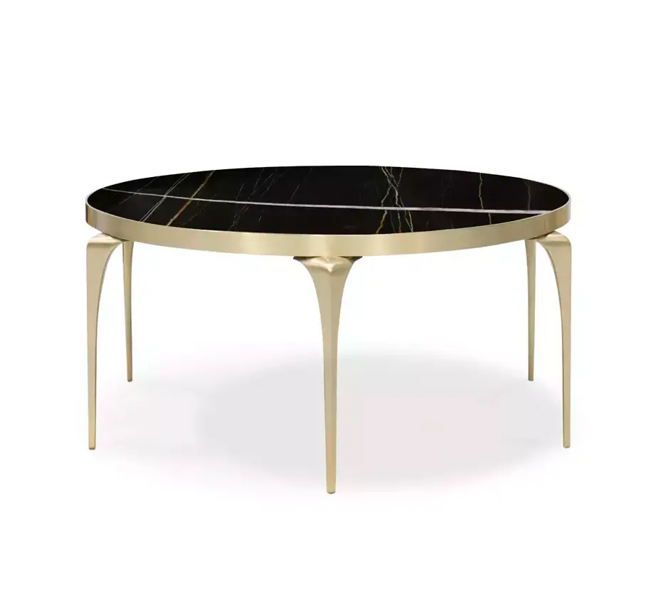 Кофейный стол из мрамора Sahara Noir Rhea