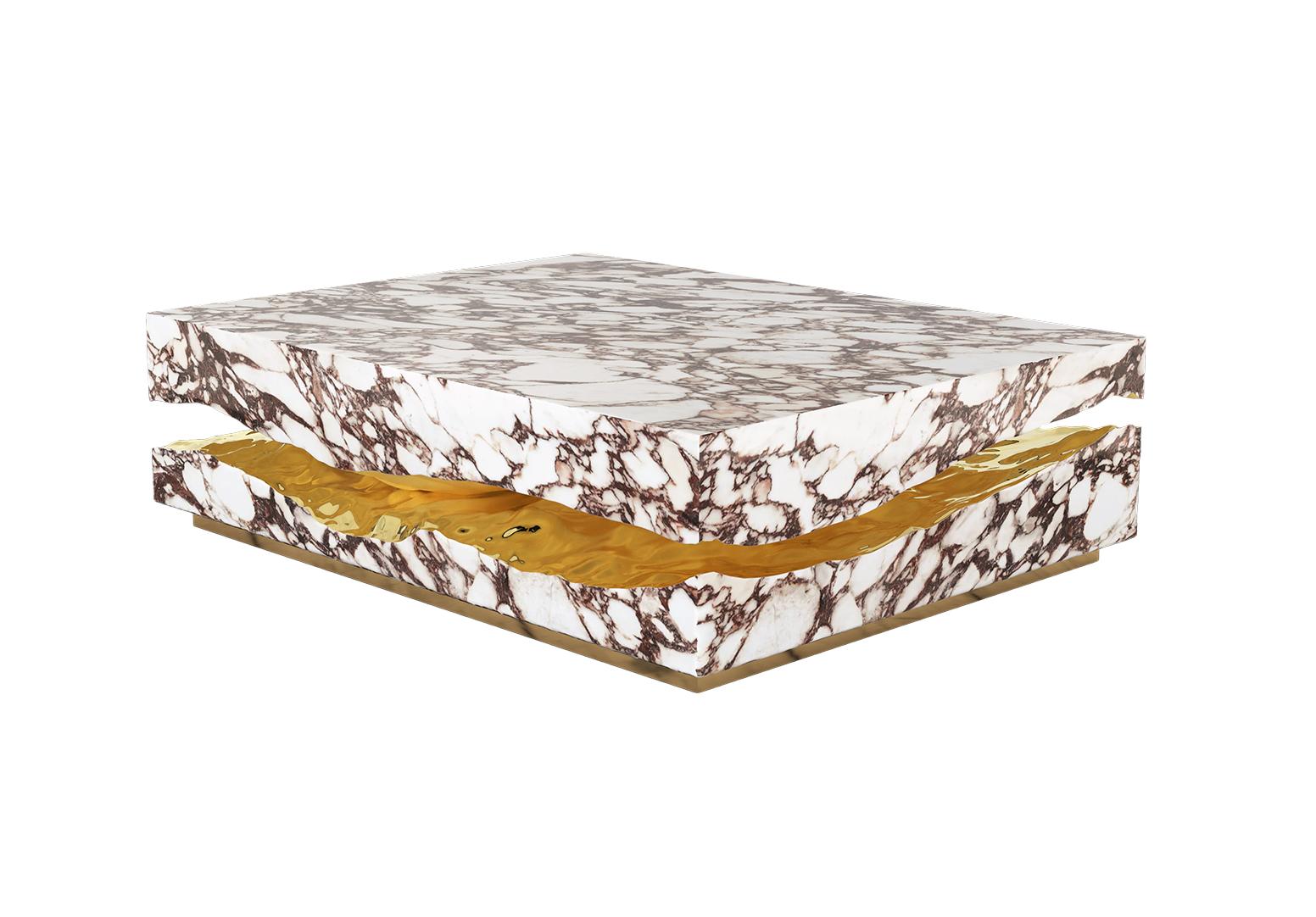 Обеденный стол Boulder Calacatta Violla Marble