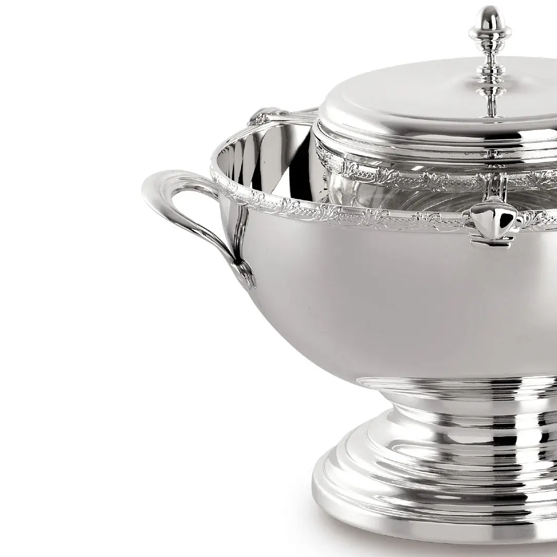 Икорница посеребрённая Silver Caviar Bowl