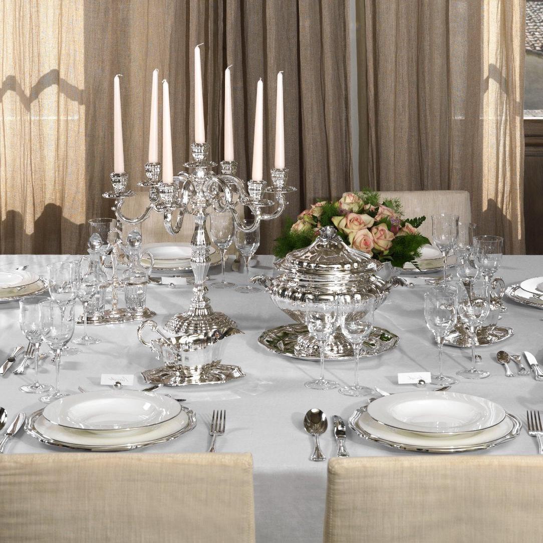 Күміспен қапталған канделябр Royal Silver | Конфигурация: 7-Lights