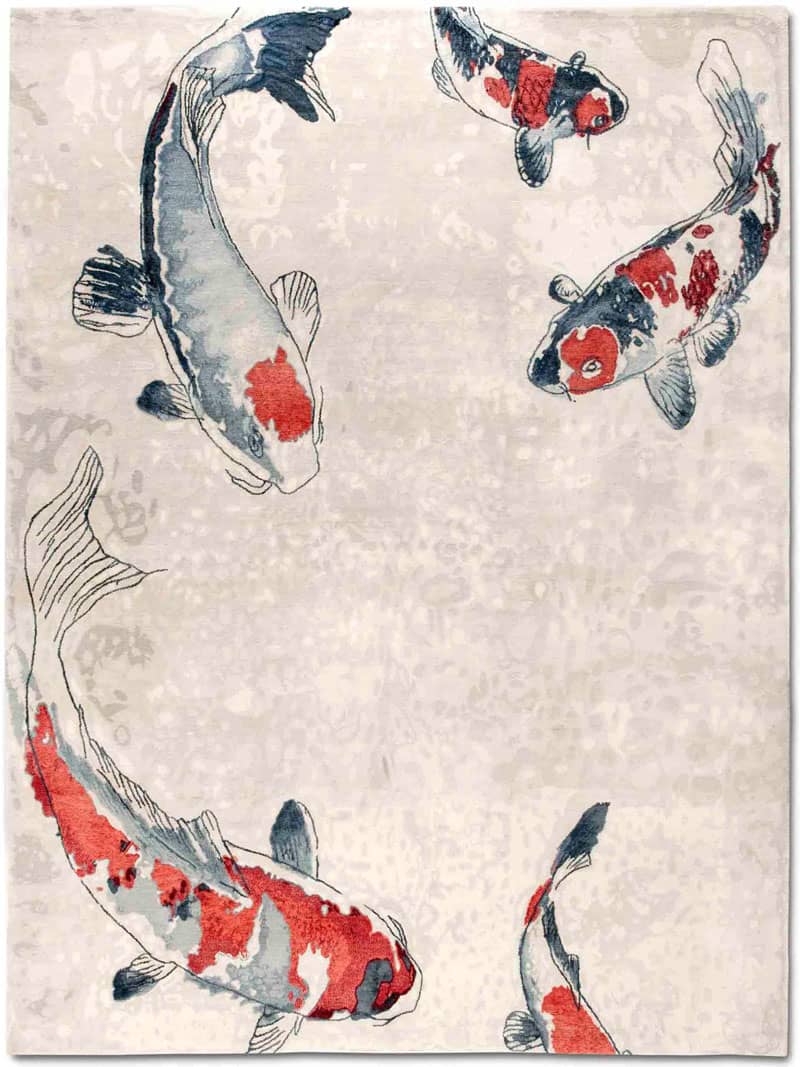 Роскошный ковер песочного цвета Fish