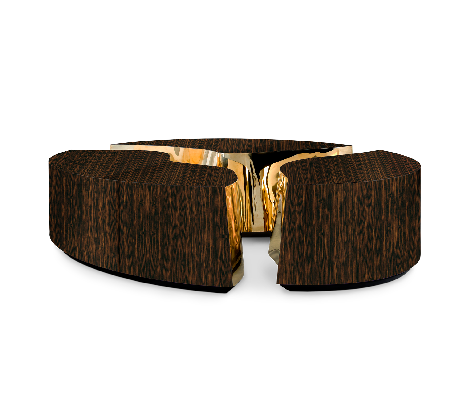 Овальный журнальный стол Fissure Ebony