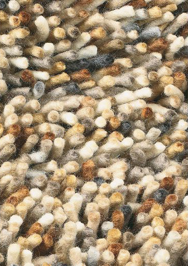 Жүн кілем беж-қоңыр Rocks 70501 | Өлшемі: 140 × 200 см
