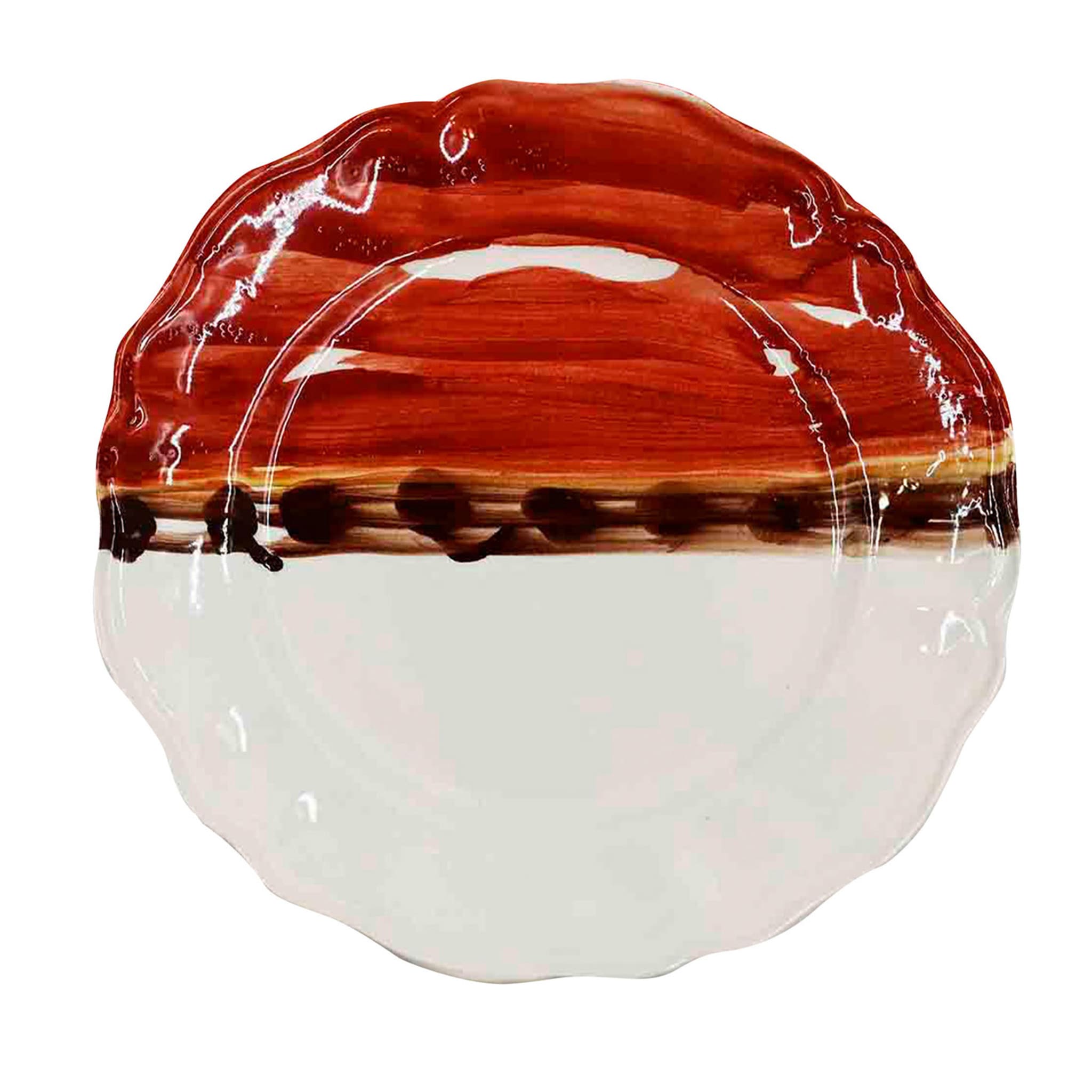 Тарелка керамическая ручной работы