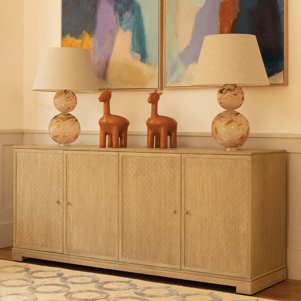 York Venetian White Oak буфет