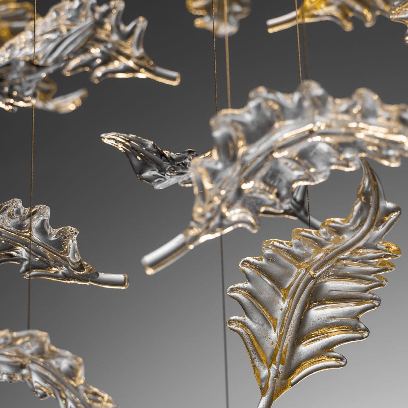 Murano болат рефлекторлы жапырақты шандалы