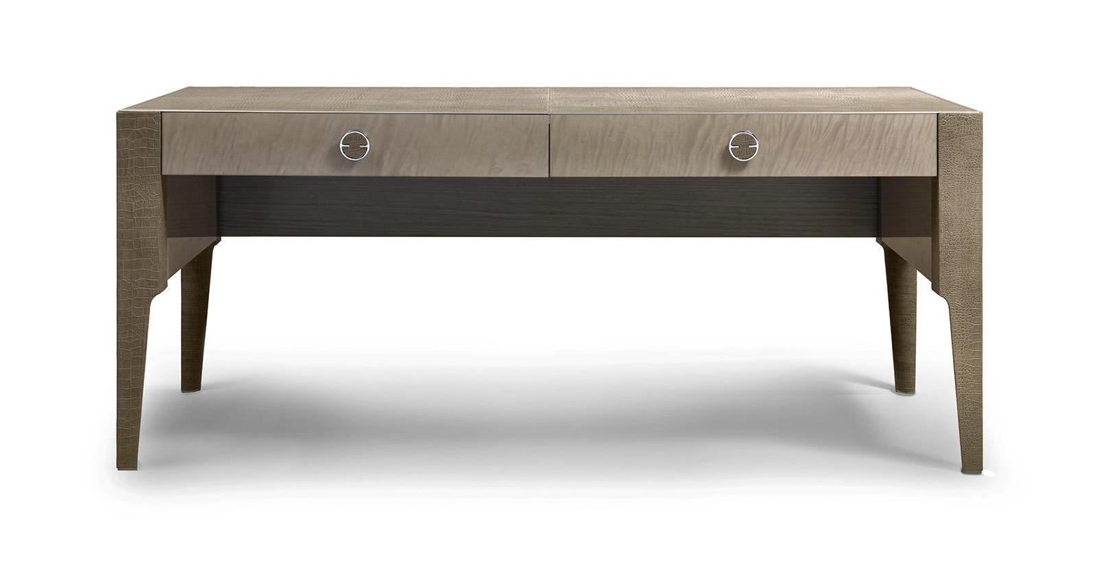 Стол письменный с кожаными ножками Leather Leg