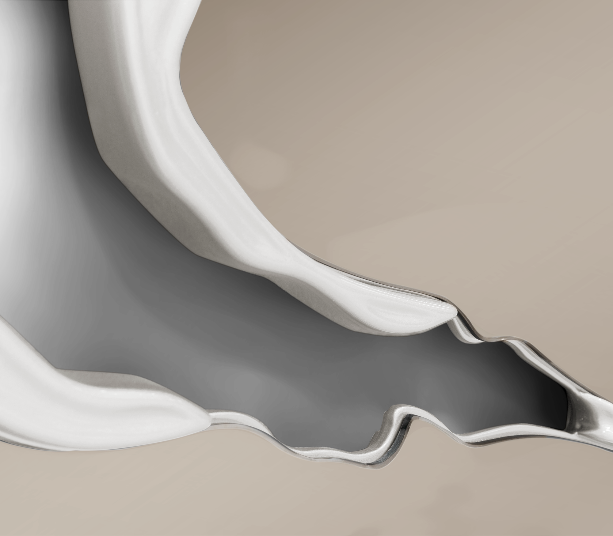 Зеркало Artisan цвета слоновой кости