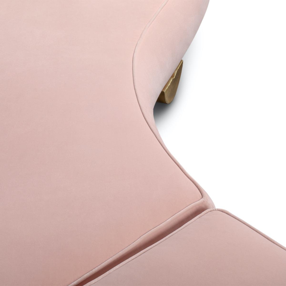 Розовый диван Luxe