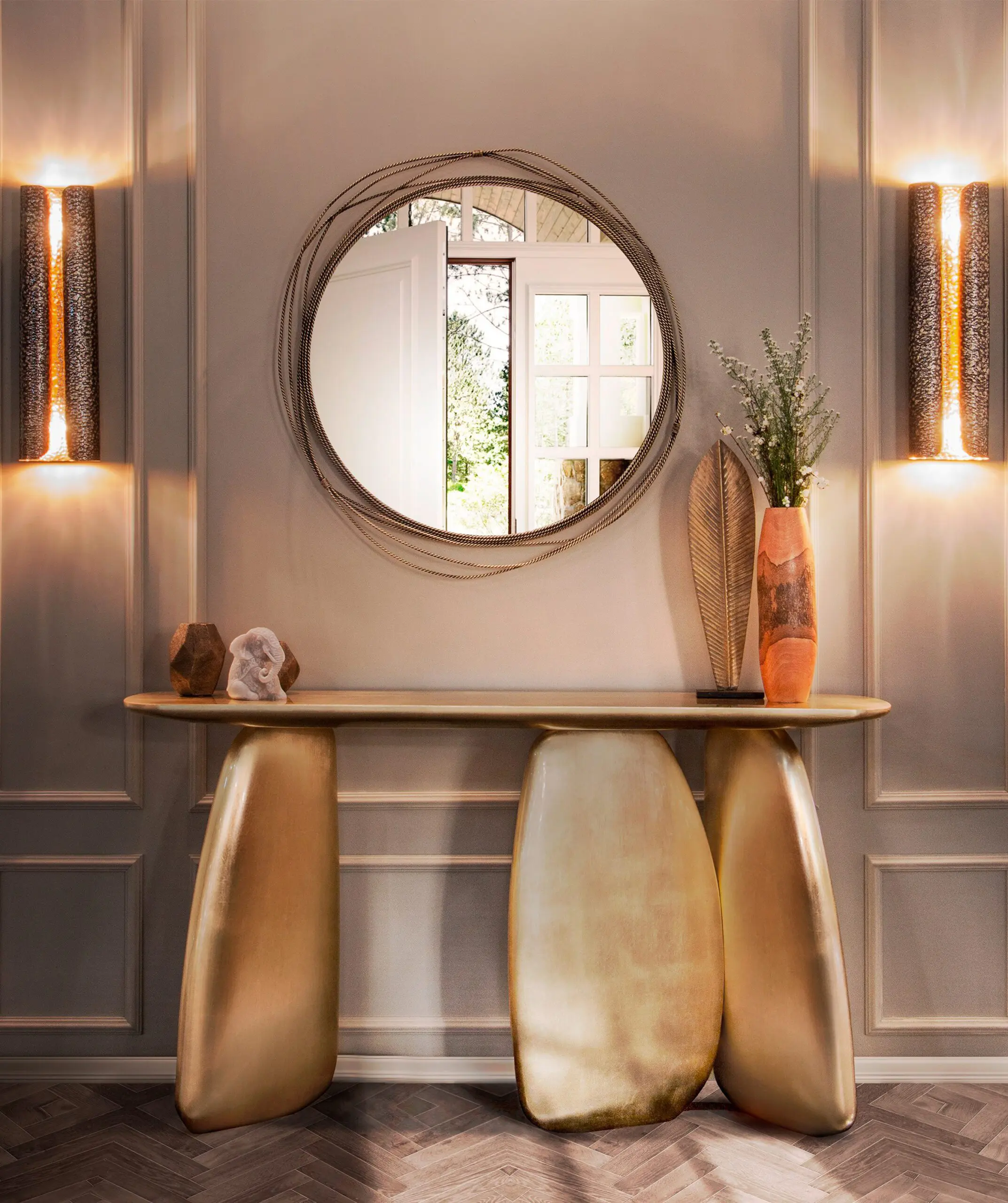 Скульптурная консоль Gold - 2