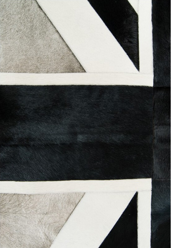Ковер из коровьей шкуры Union Jack col.2 | Размер: 135 x 185 см