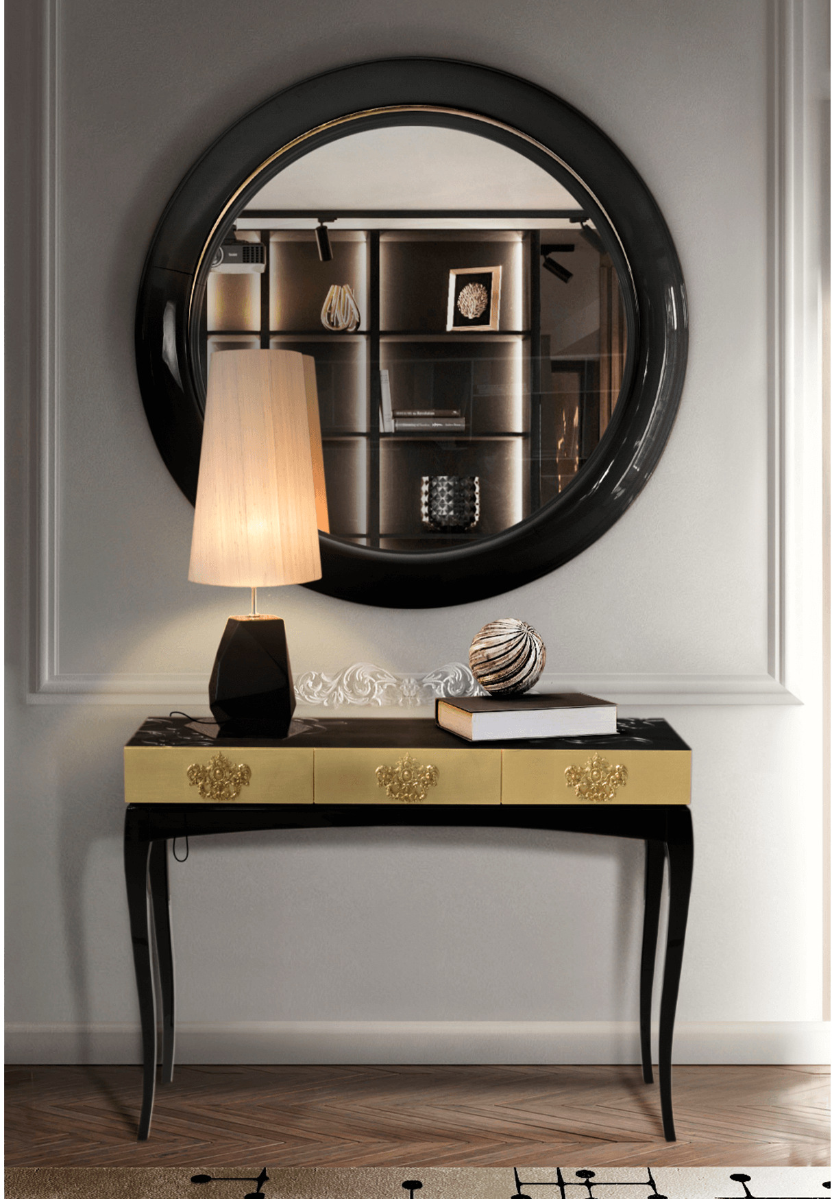 Круглое зеркало Cirque