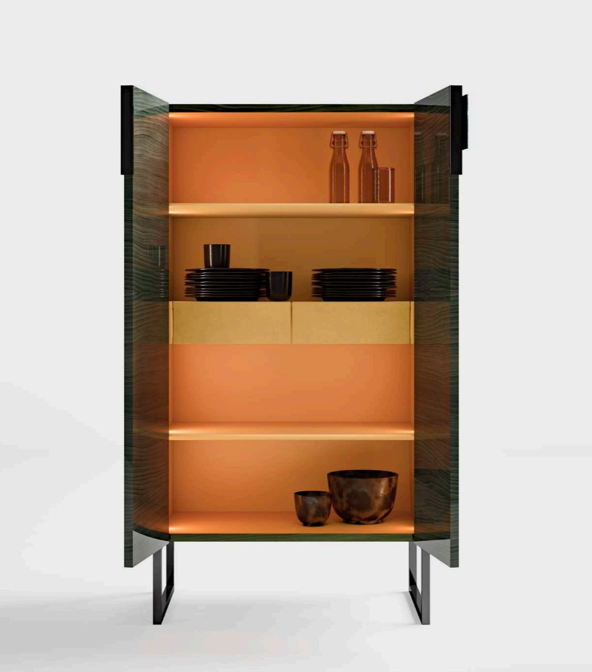 Шкаф из дерева с подсветкой Lucente