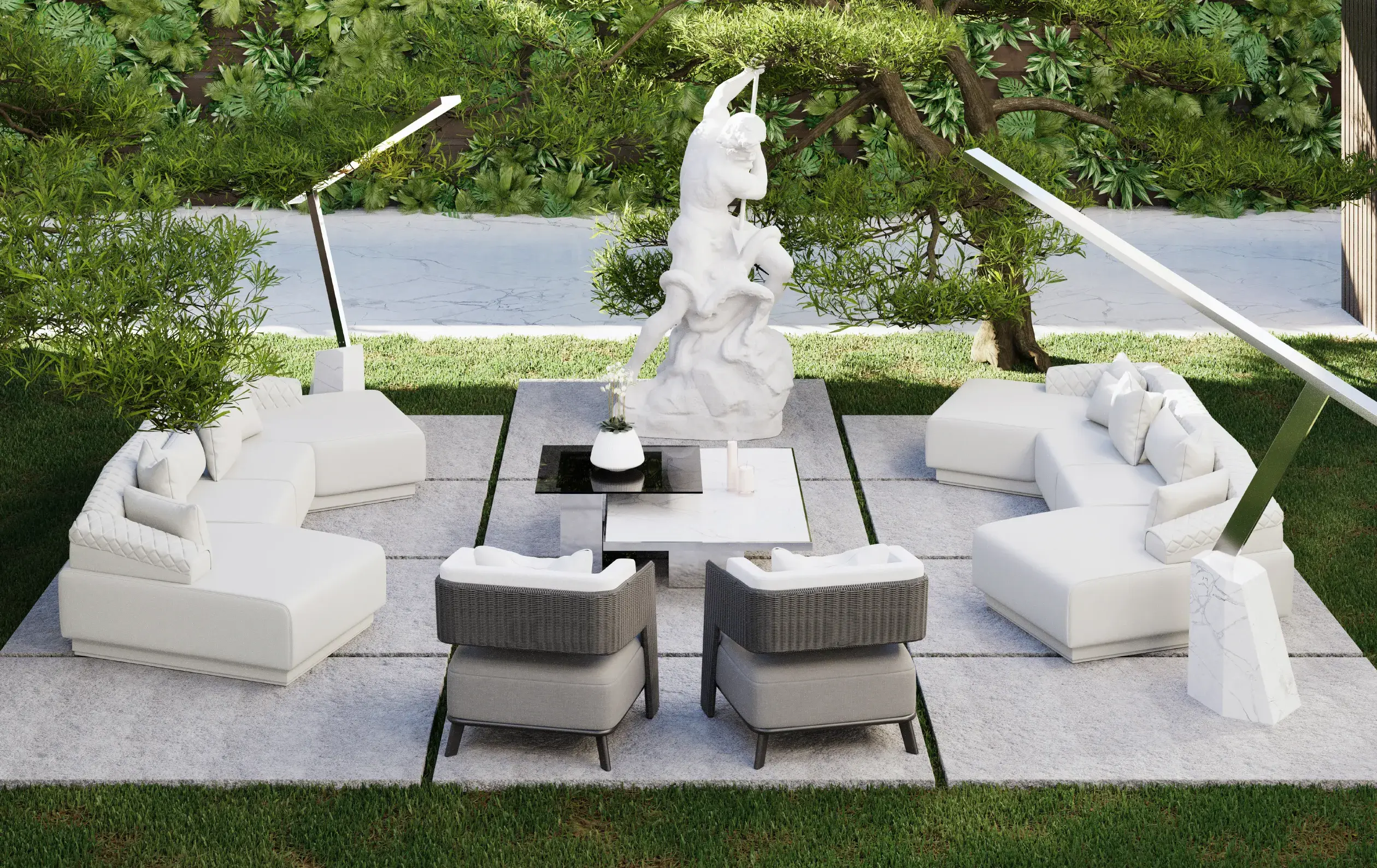 Уличный диван Serpent