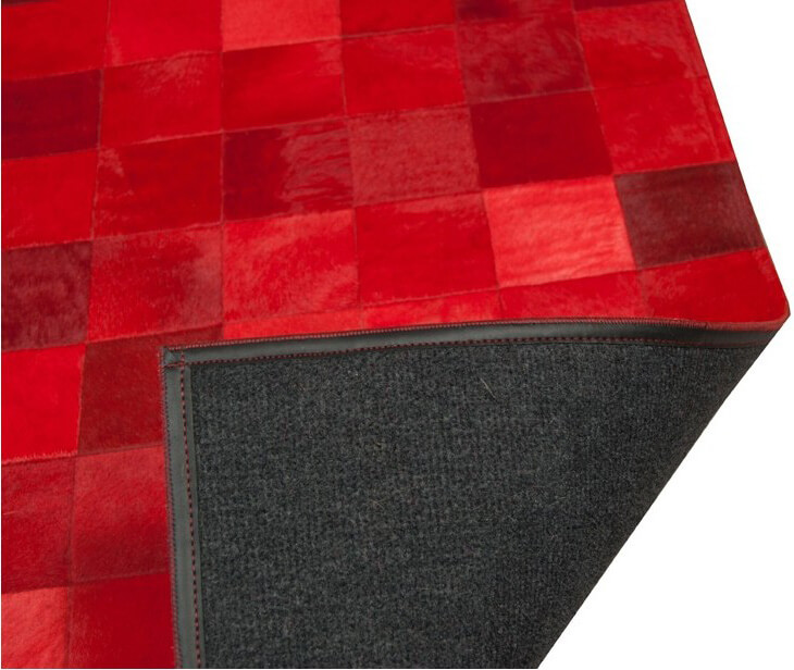 Ковер из коровьей шкуры Mosaic Red | Размер: 200 × 300 см