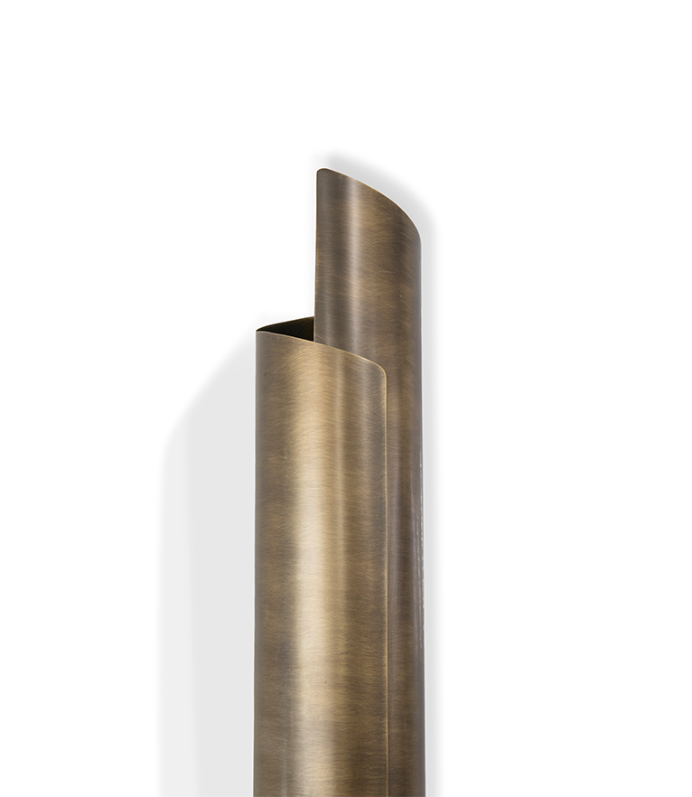 Настенное бра из состаренной латуни