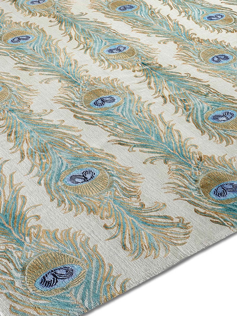 Сәнді қолмен жасалған кілем Feathers Lane | Өлшемі: 140 x 210 см