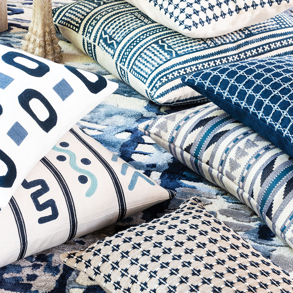 Подушка Maliana Indigo 50 × 35
