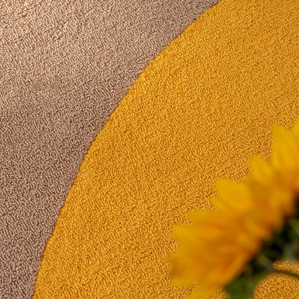Домалақ сыртқы кілем Festival Yellow | Өлшемі: Ø 150 см