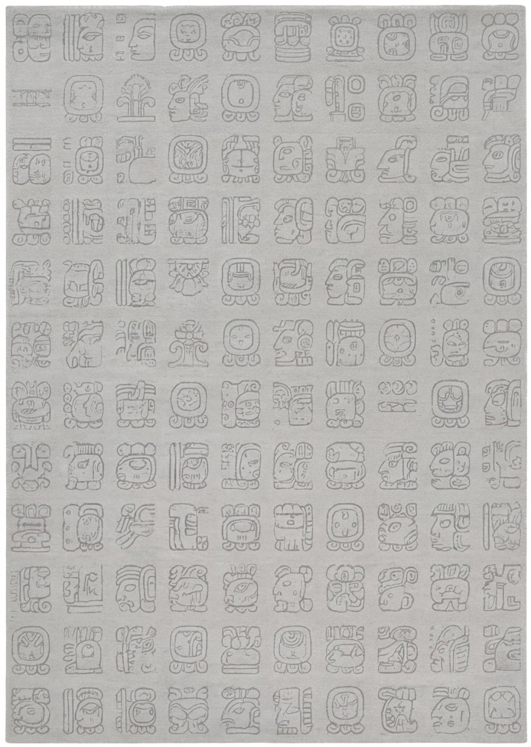 Қолмен тоқылған кілем Symbol Grid Grey