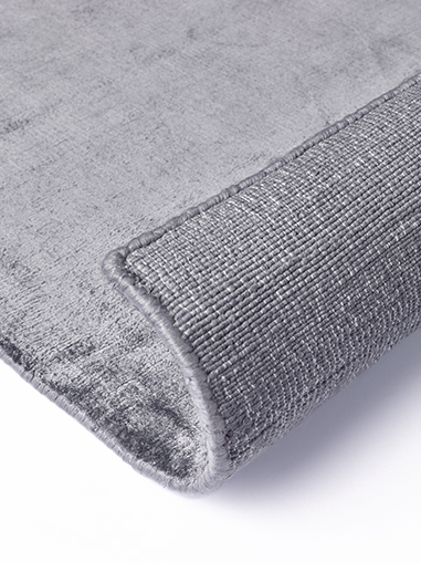 Вискозадан жасалған кілем сұр түсті Plain | Өлшемі: 200 x 300 см