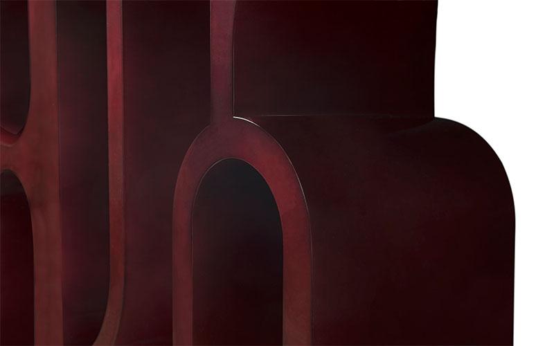 Глянцевая консоль красная Premium