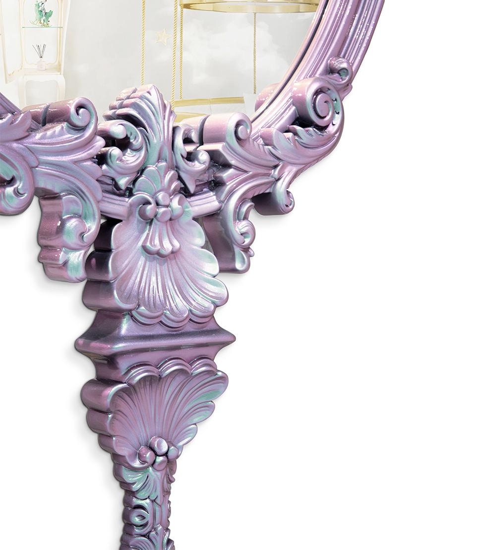 Настенное зеркало для детей Mystic Chameleon Pink