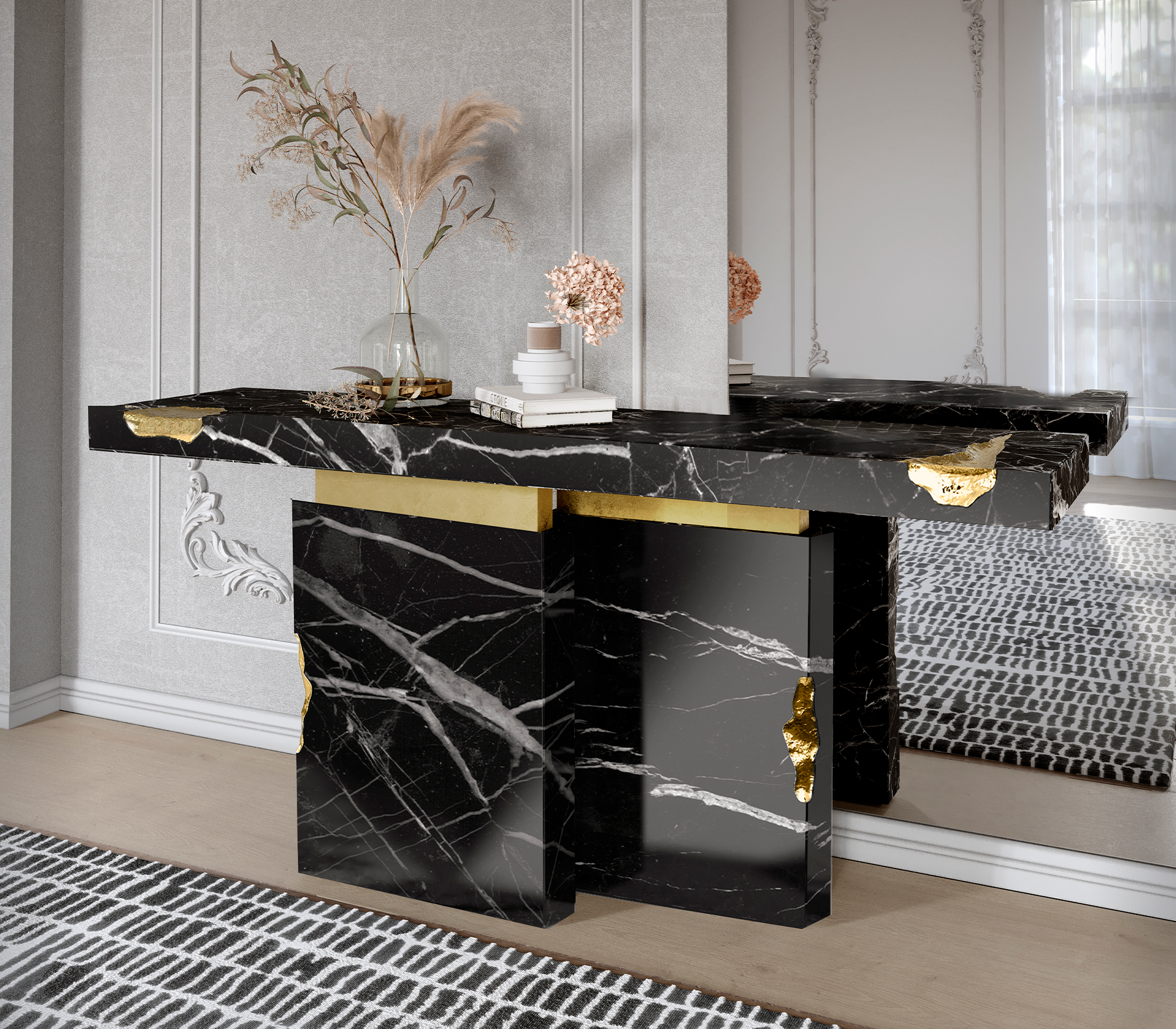 Консоль Dominion Nero Marquina