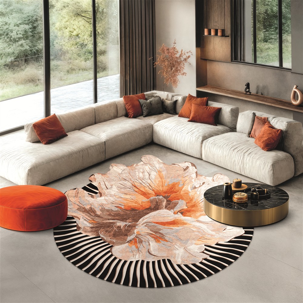 Дөңгелек кілем Amber Bloom