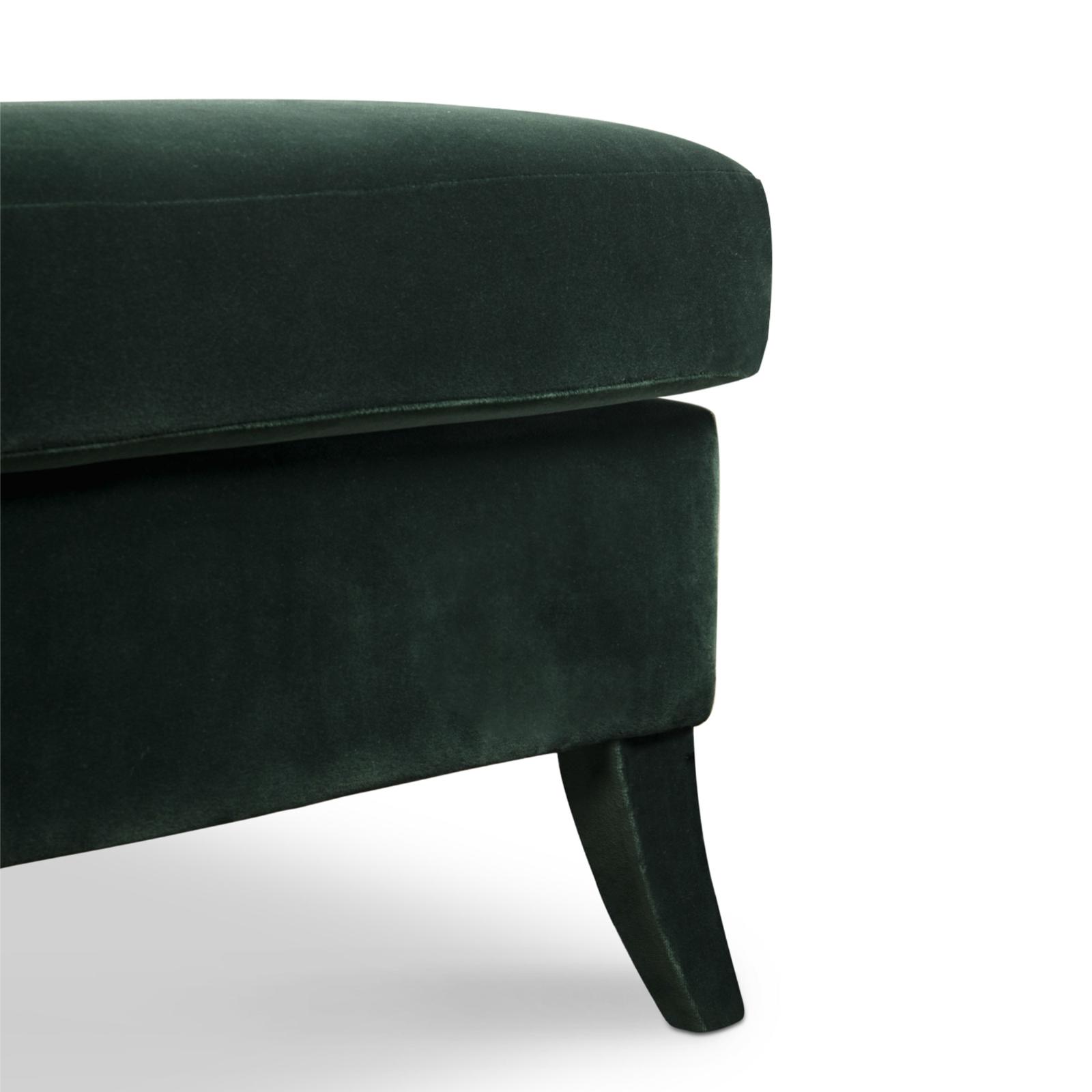 Кушетка из плюшевого бархата