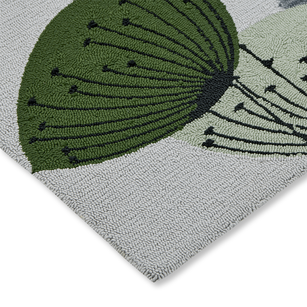 Сыртқы кілем Dand. Clocks Bot. Green 445807 | Өлшемі: 250 x 350 см