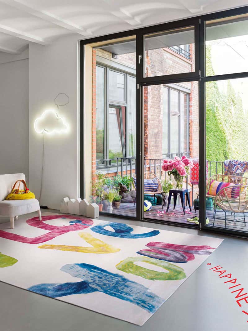 Роскошный ковер ручной работы I love You