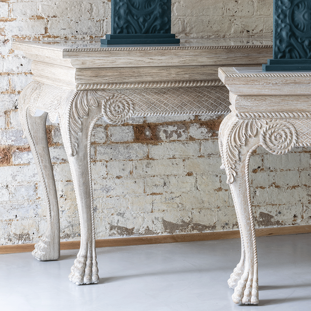 York Venetian White Oak мини-консоль