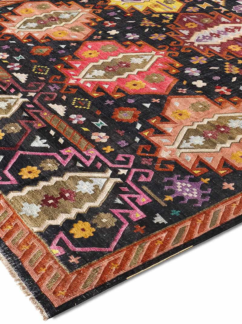 Роскошный ковер ручной работы Flatweave | Размер: 183 x 274 см