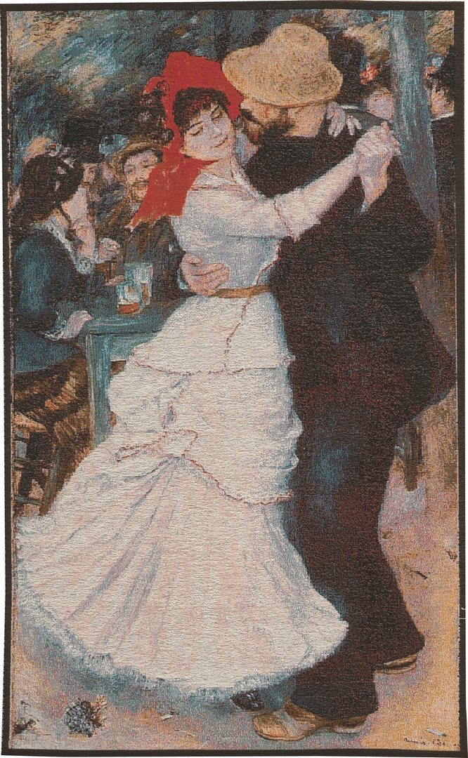 Гобелен «Bougival Dance, Pierre-Auguste Renoir» | Өлшемі: 75 x 125 см