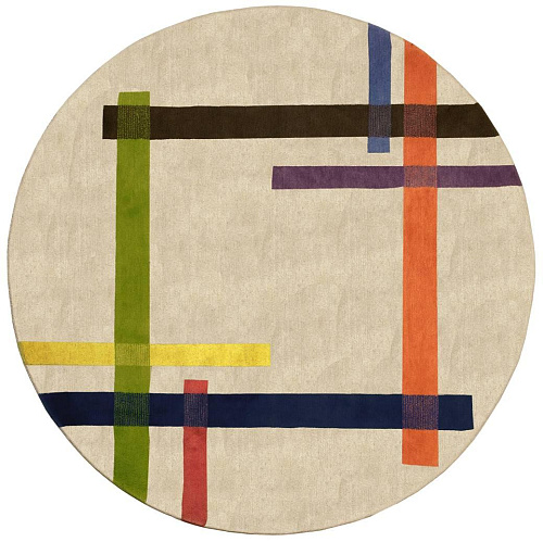 Круглый ковер дизайна Complementare