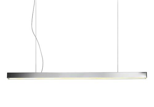 Линейный подвесной светильник никелевый LED