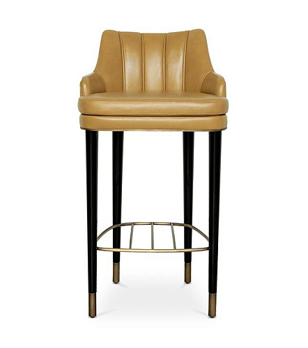 Барный стул из кожи